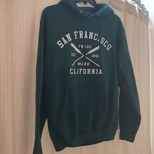 Forest Green San Francisco Drawstring Sweatshirt
